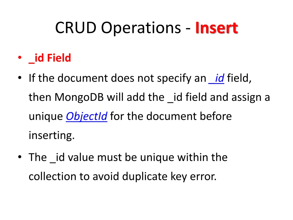crud operations insert 1