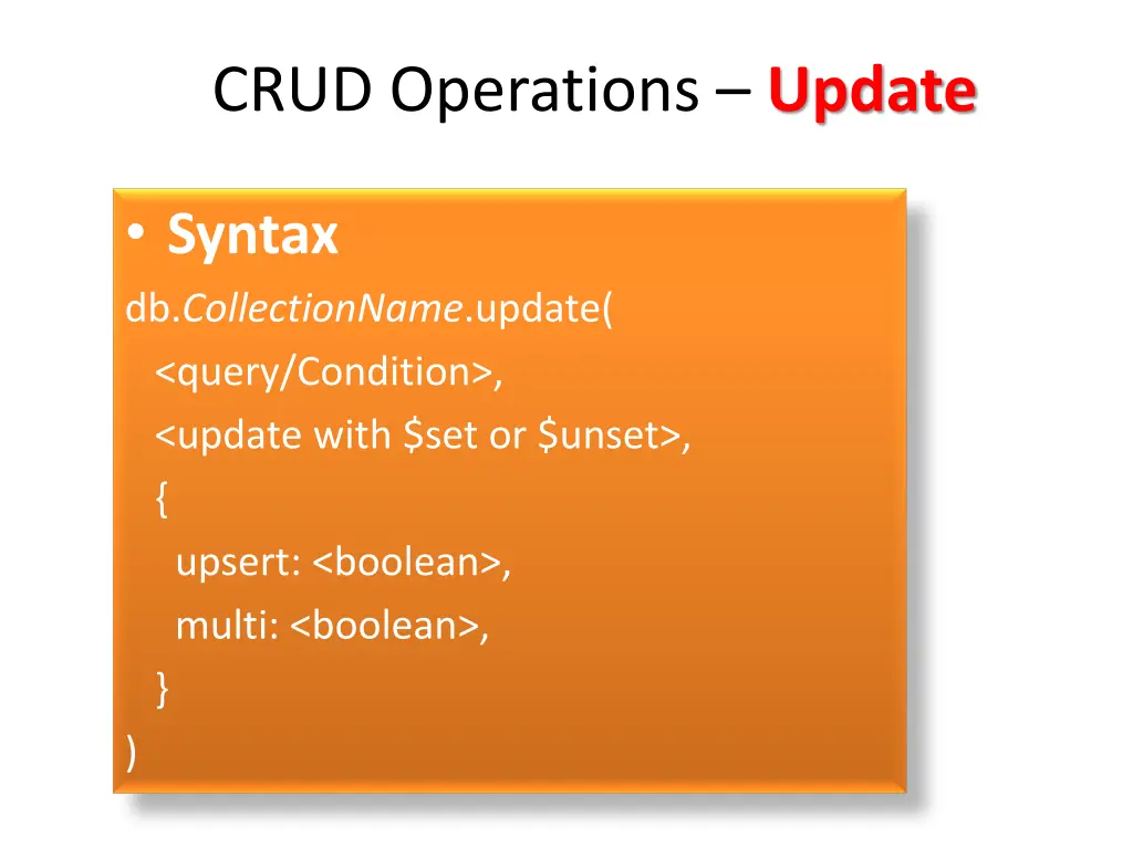 crud operations update