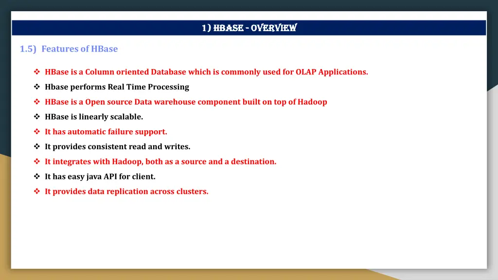 1 1 hbase hbase overview 9