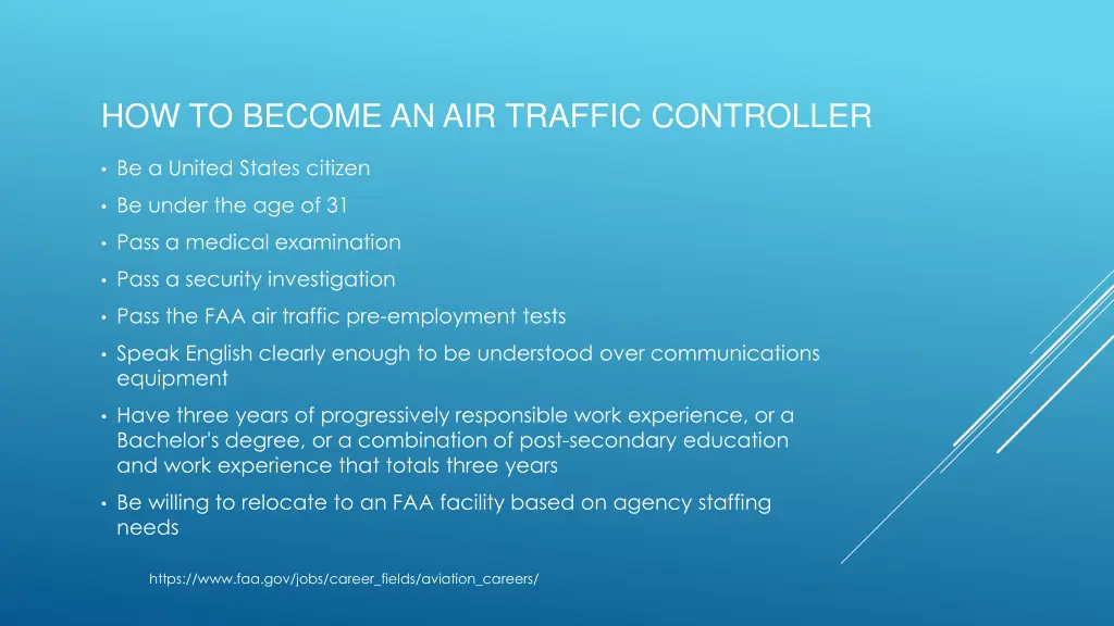 how to become an air traffic controller