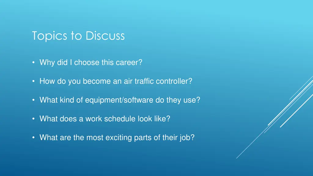 topics to discuss
