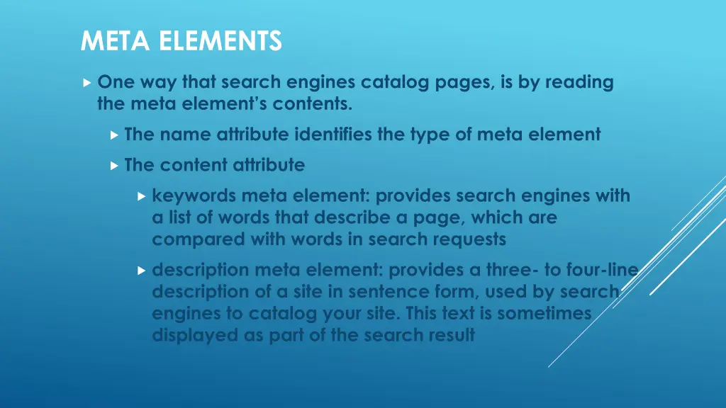 meta elements