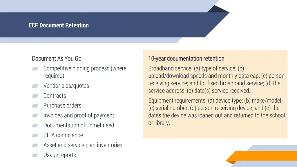 ecf document retention