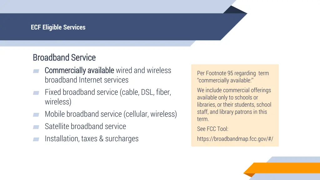 ecf eligible services 1