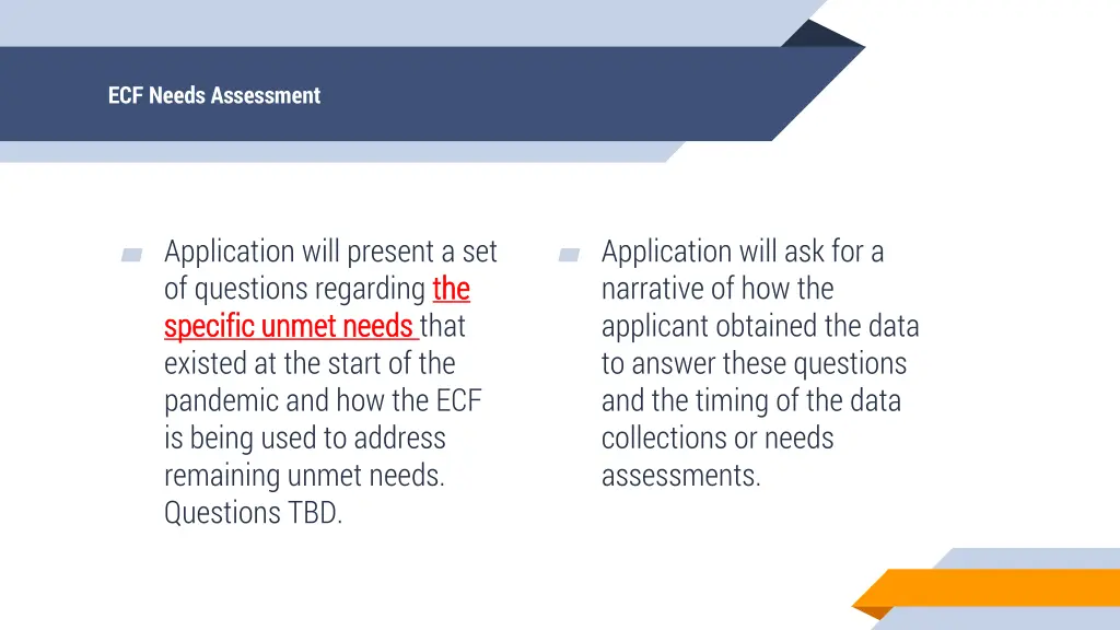 ecf needs assessment