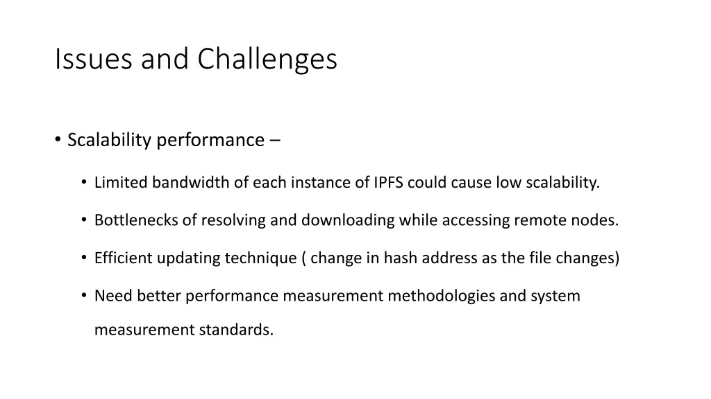 issues and challenges