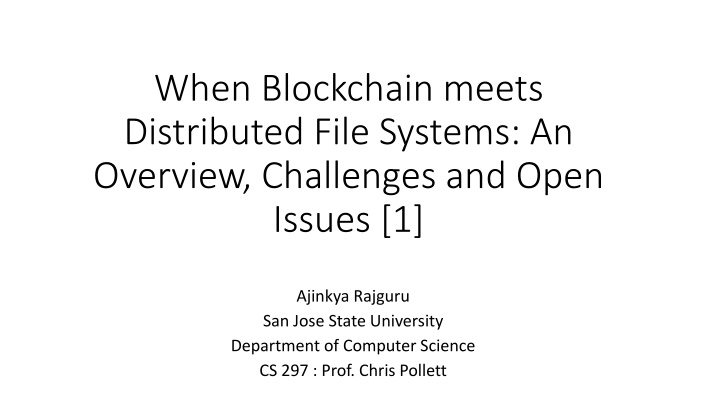 when blockchain meets distributed file systems