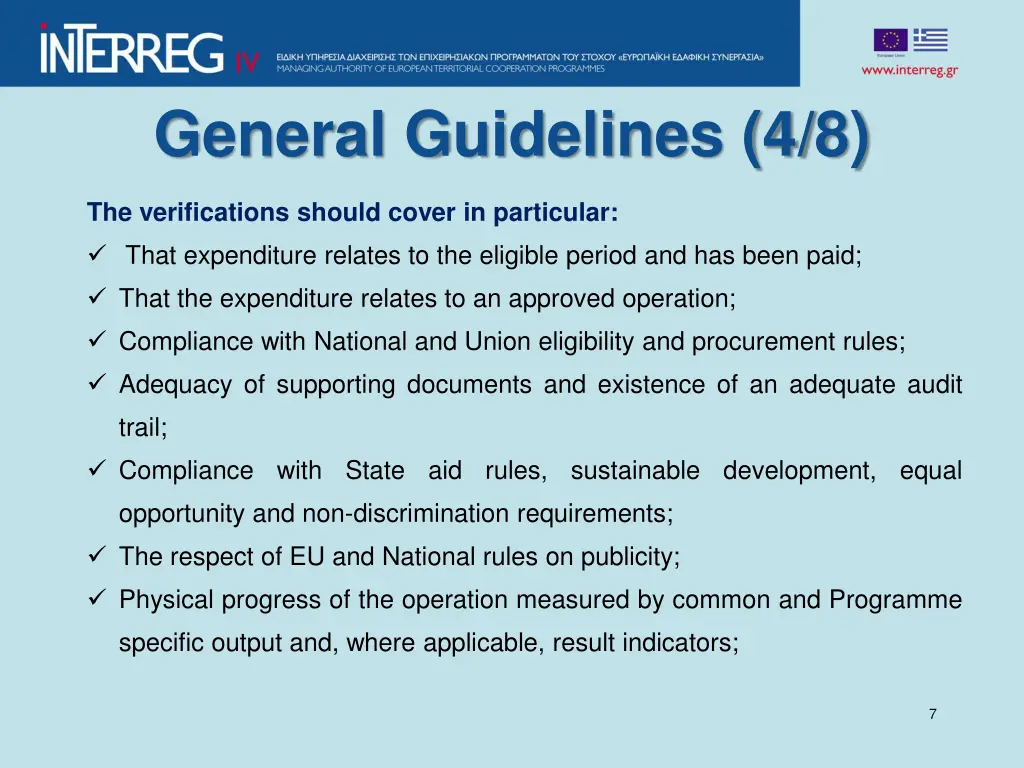 general guidelines 4 8