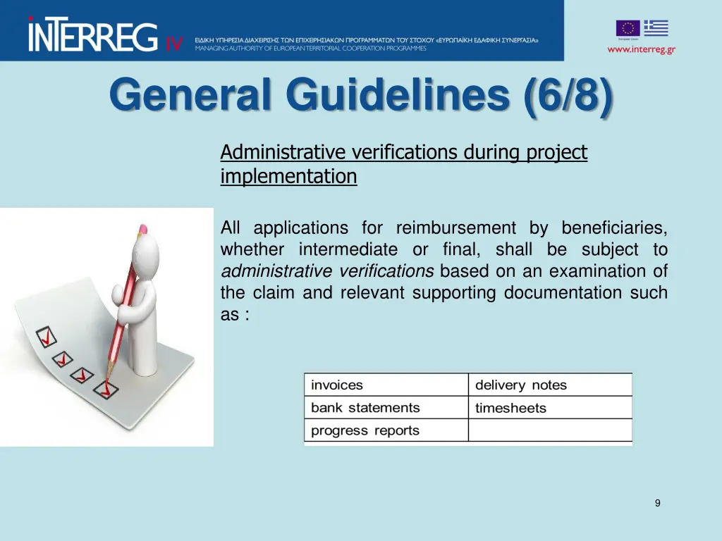 general guidelines 6 8