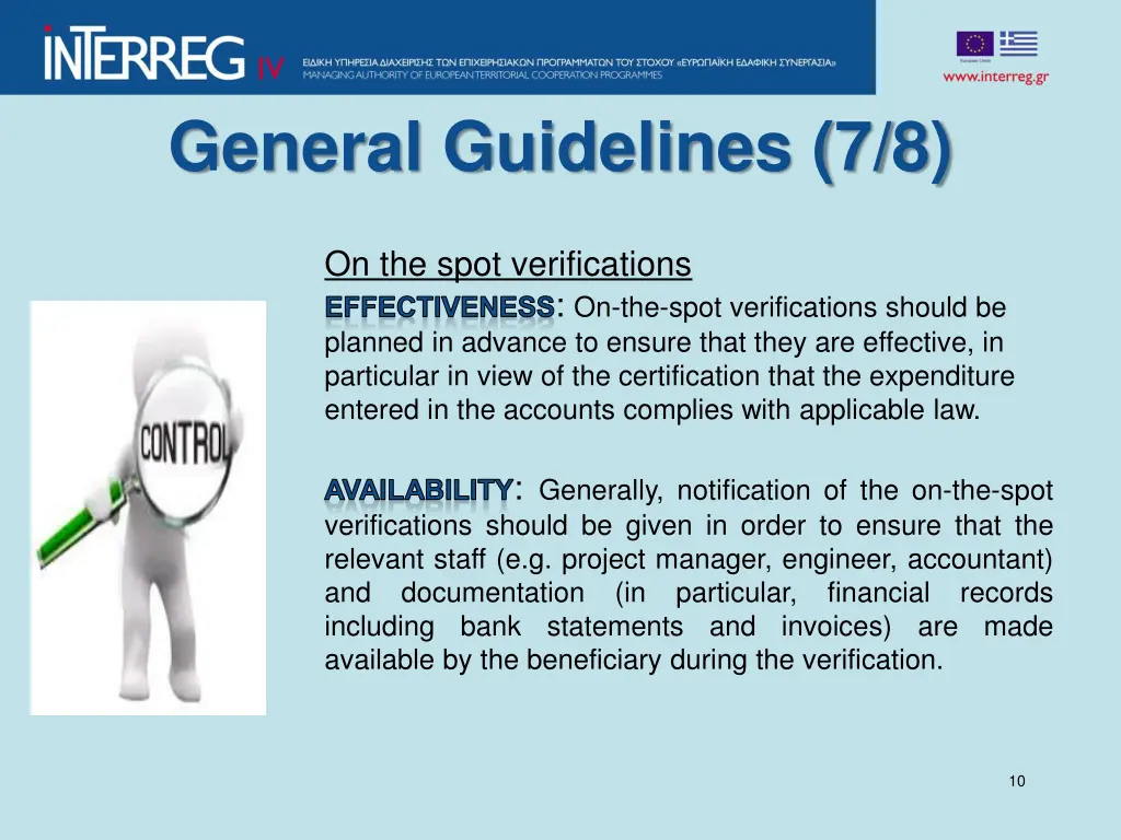 general guidelines 7 8