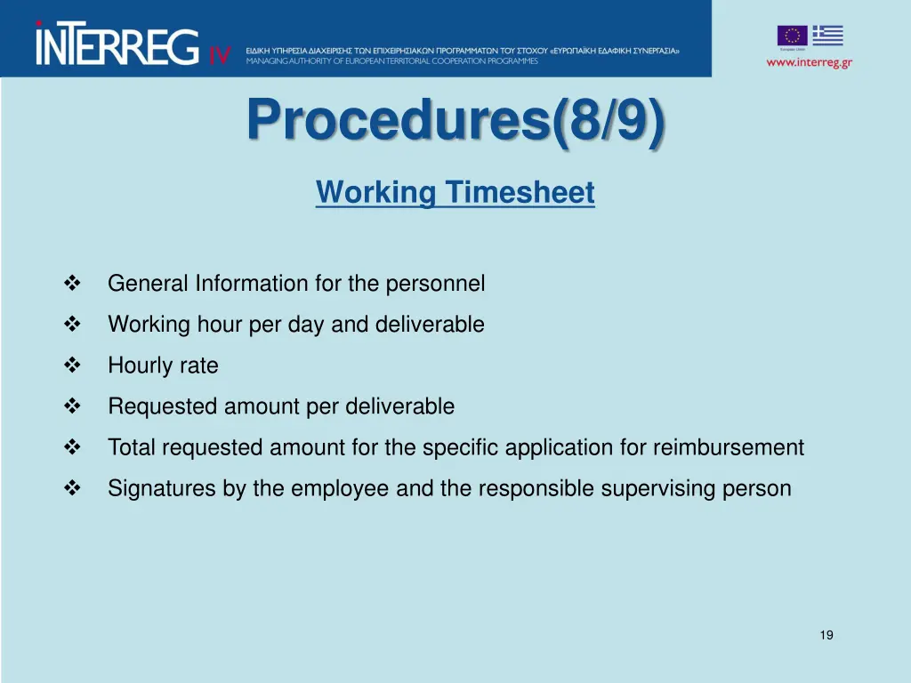 procedures 8 9