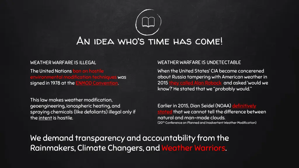 a n idea who s time has come