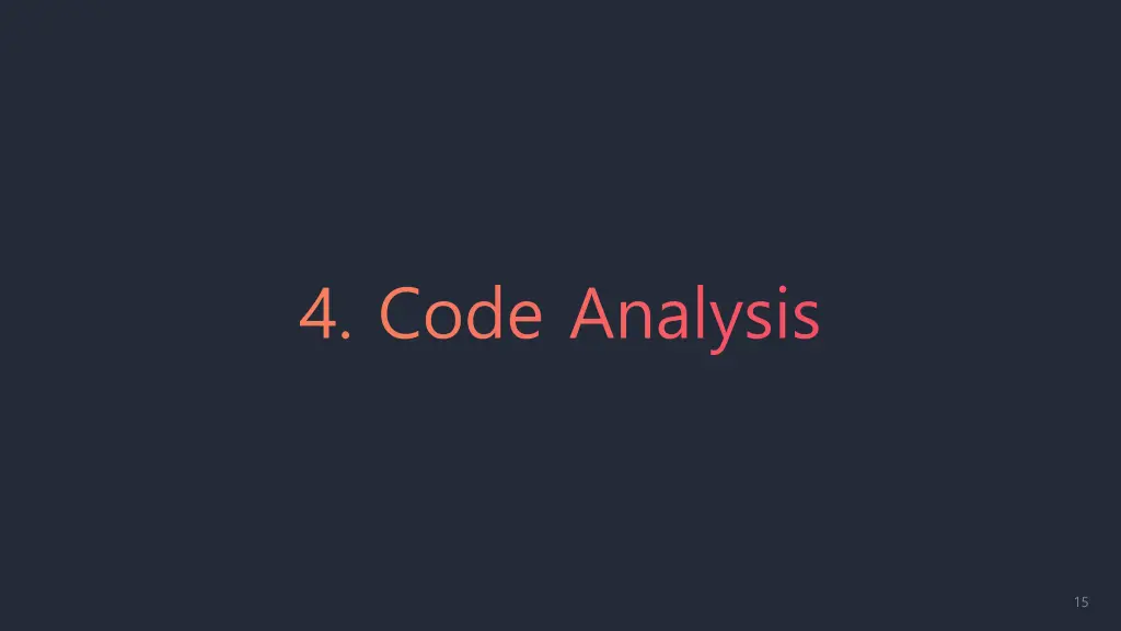 4 code analysis