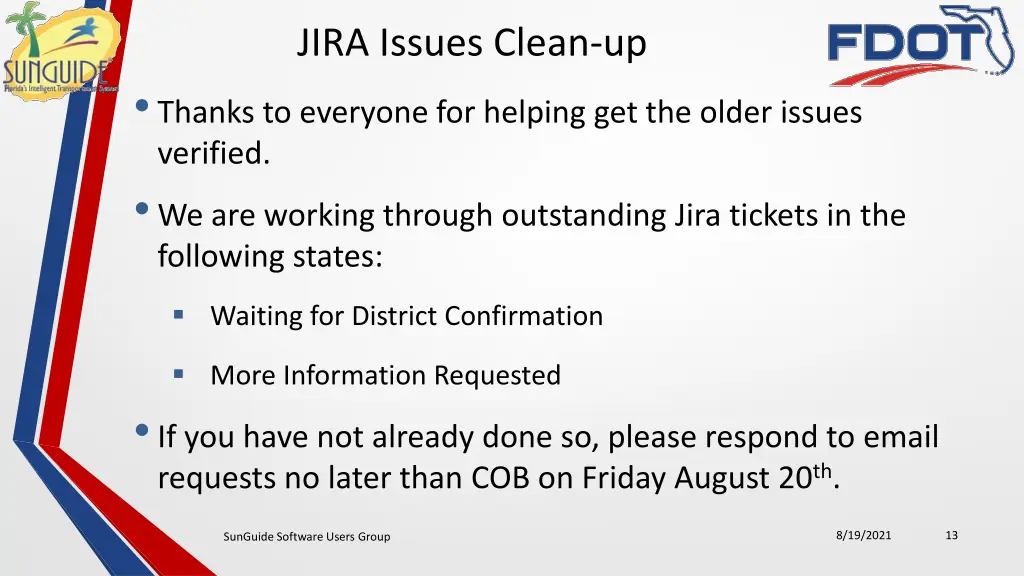 jira issues clean up thanks to everyone
