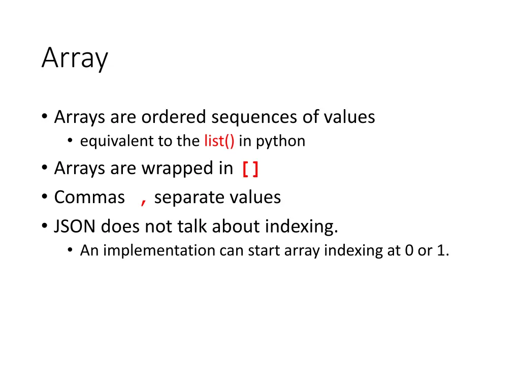 array