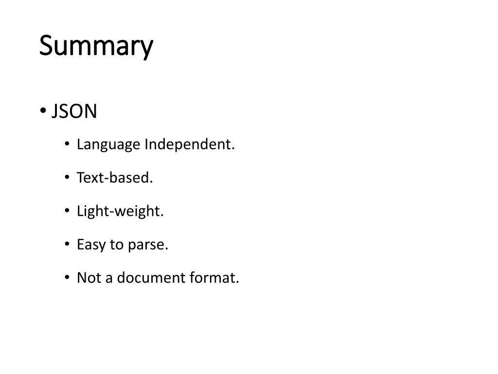 summary summary
