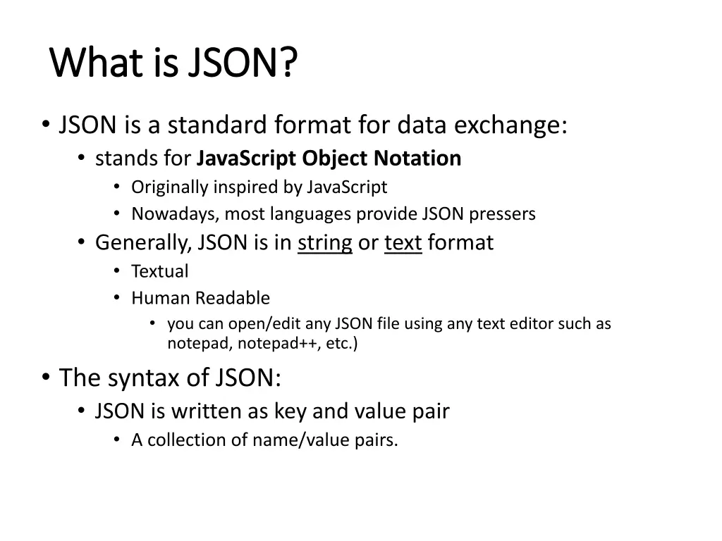what is json what is json