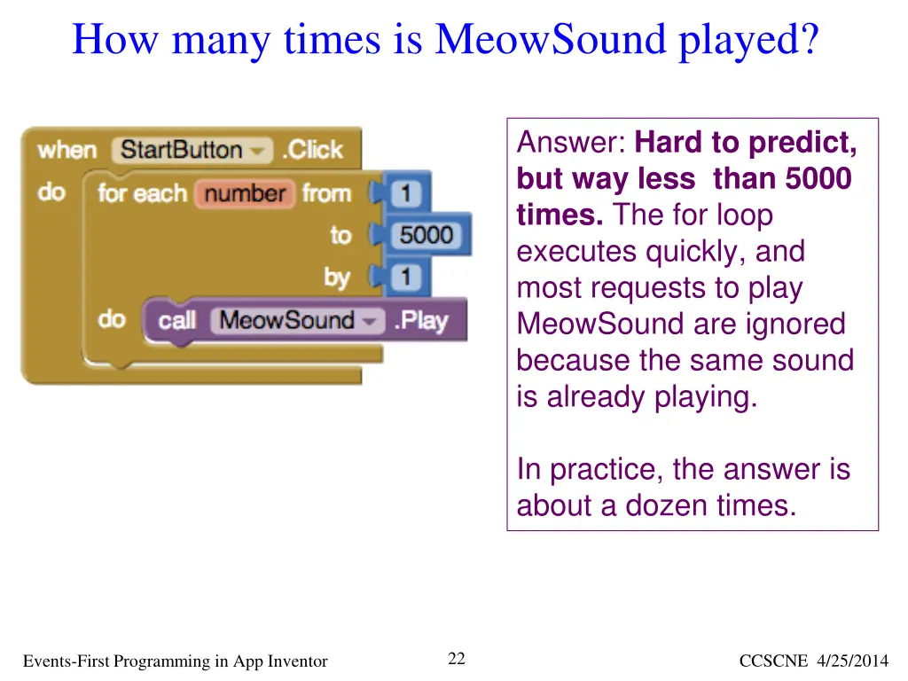 how many times is meowsound played
