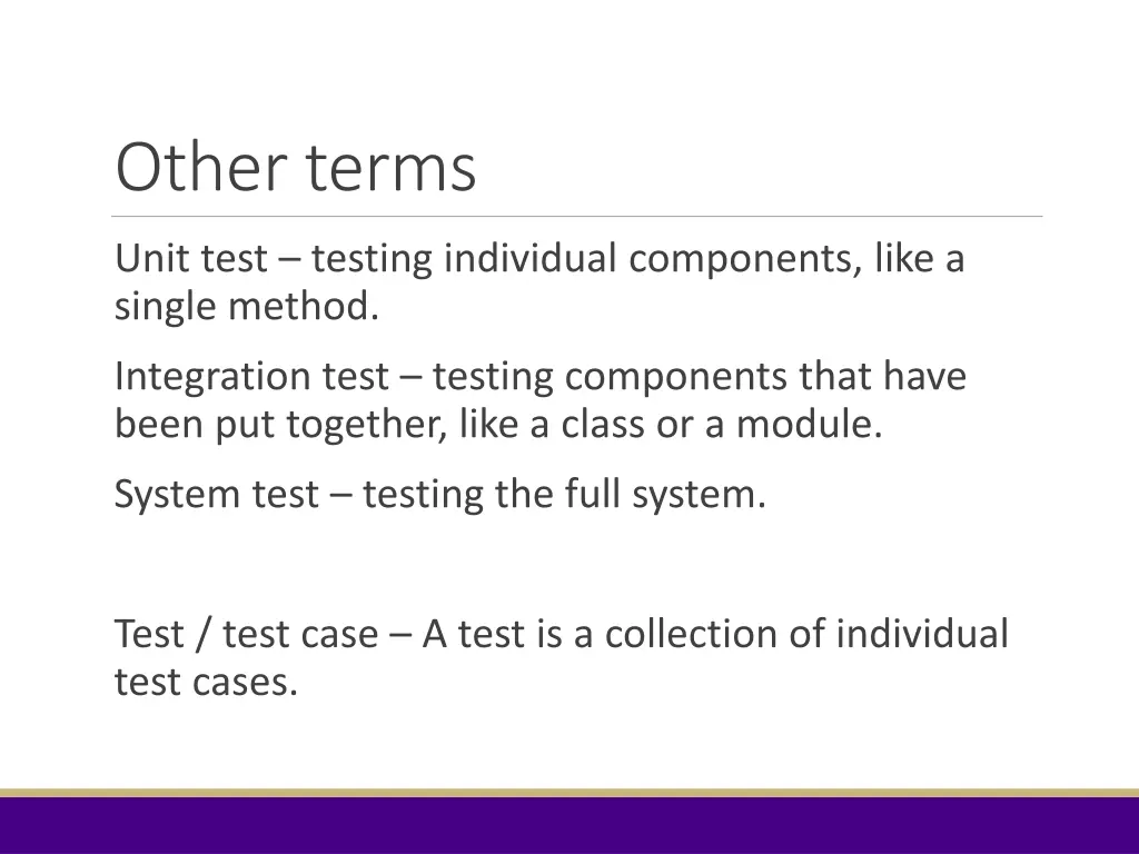 other terms
