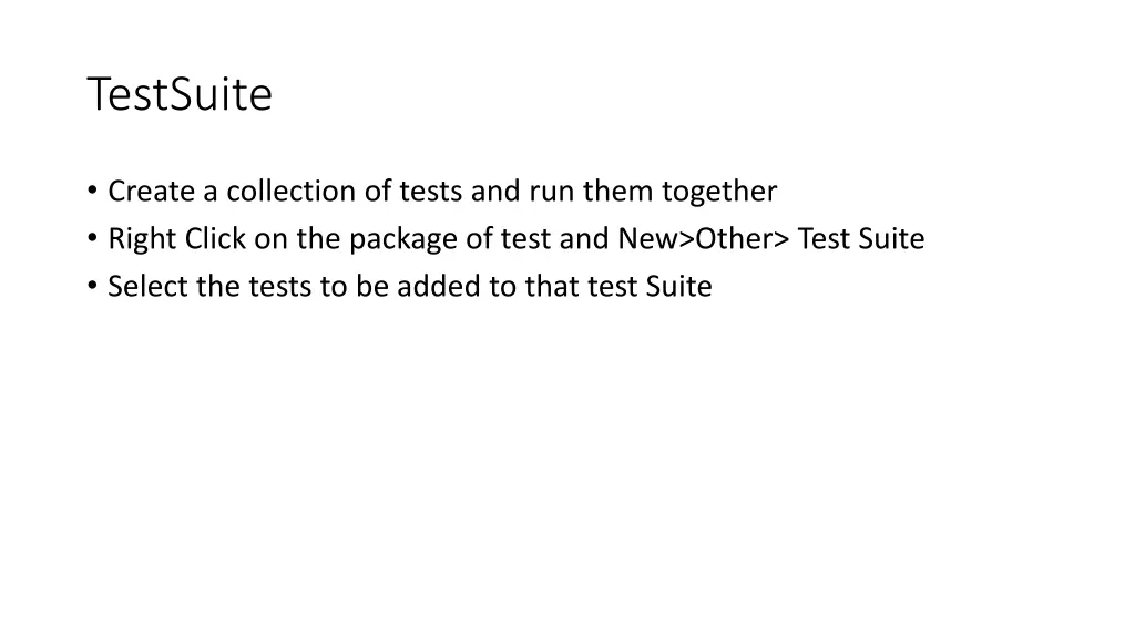 testsuite