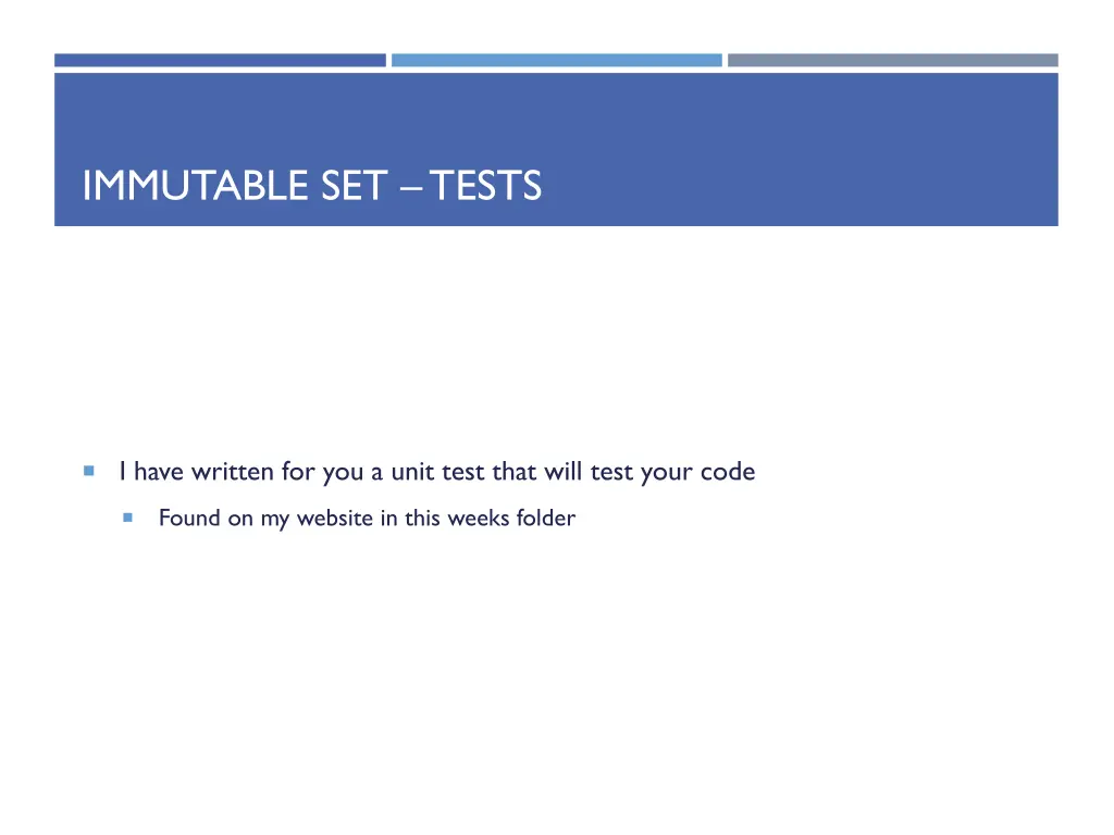 immutable set tests