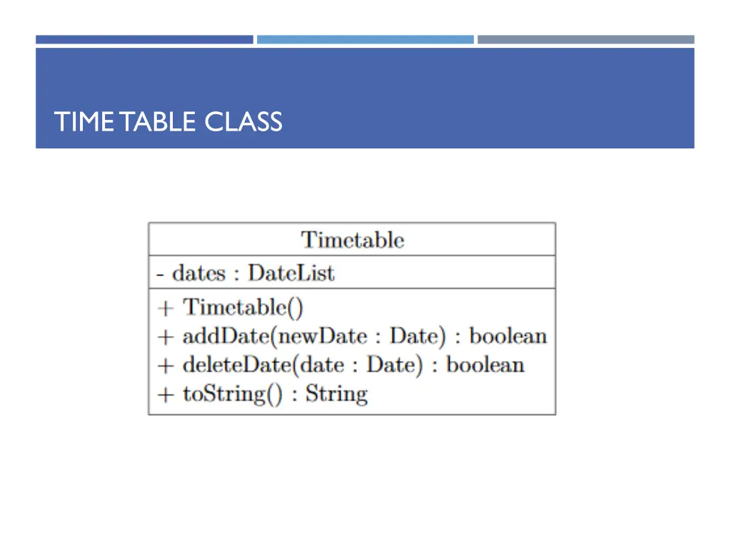 time table class