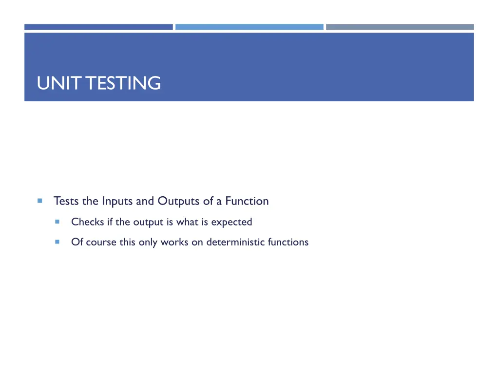 unit testing