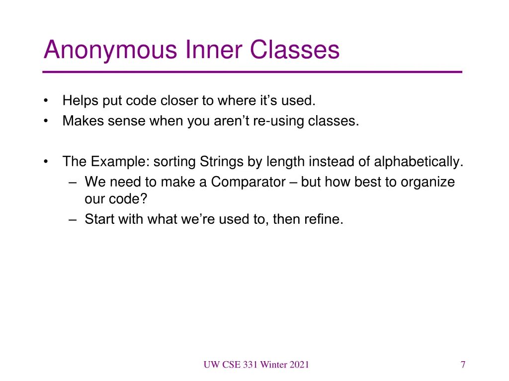 anonymous inner classes