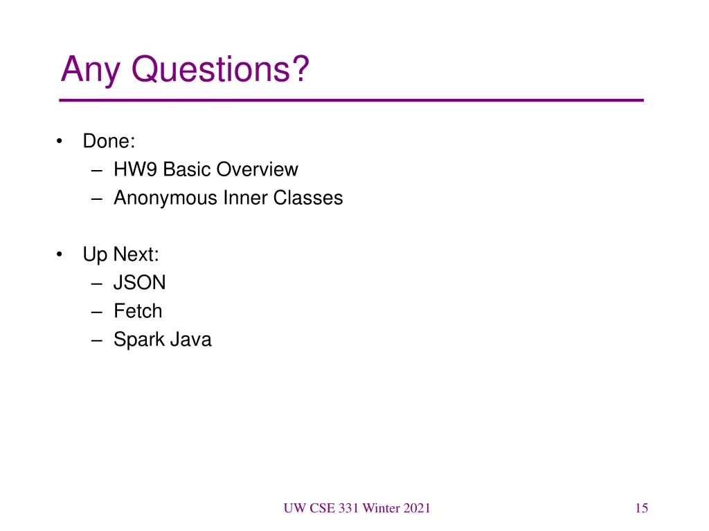 any questions 1