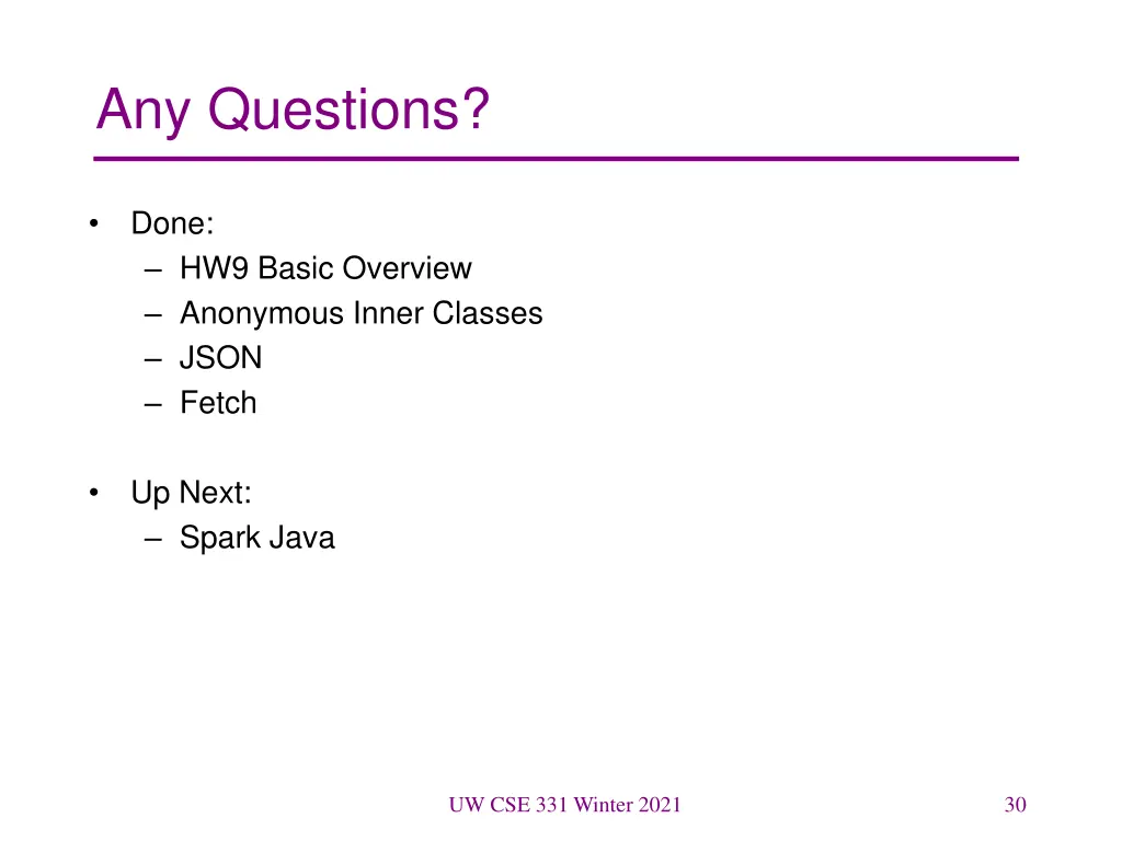 any questions 3