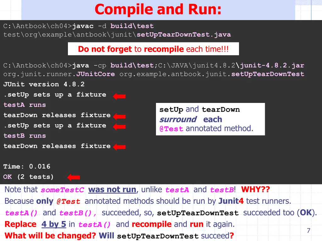 compile and run