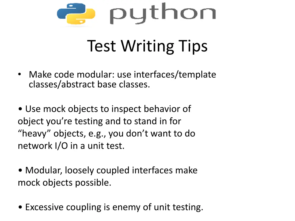 test writing tips