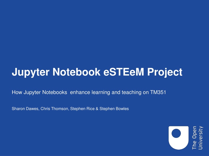 jupyter notebook esteem project