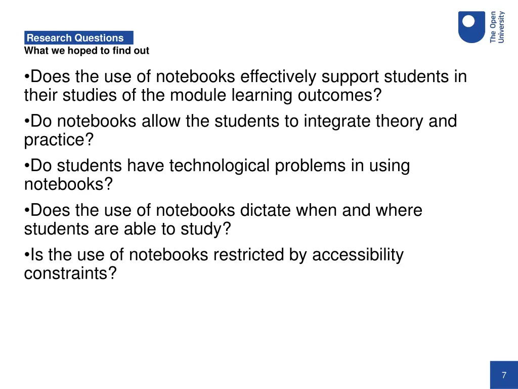 research questions 1