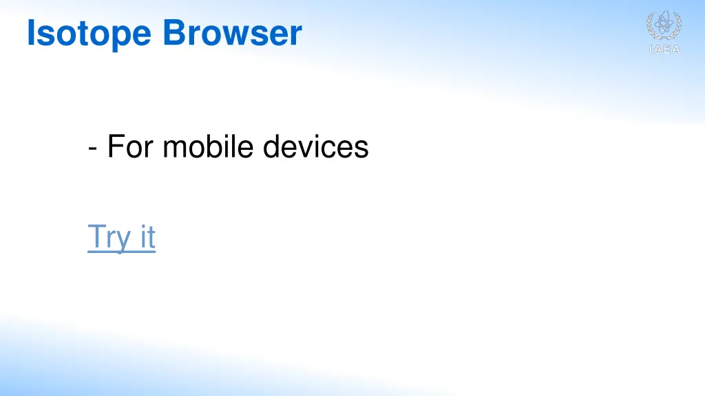 isotope browser