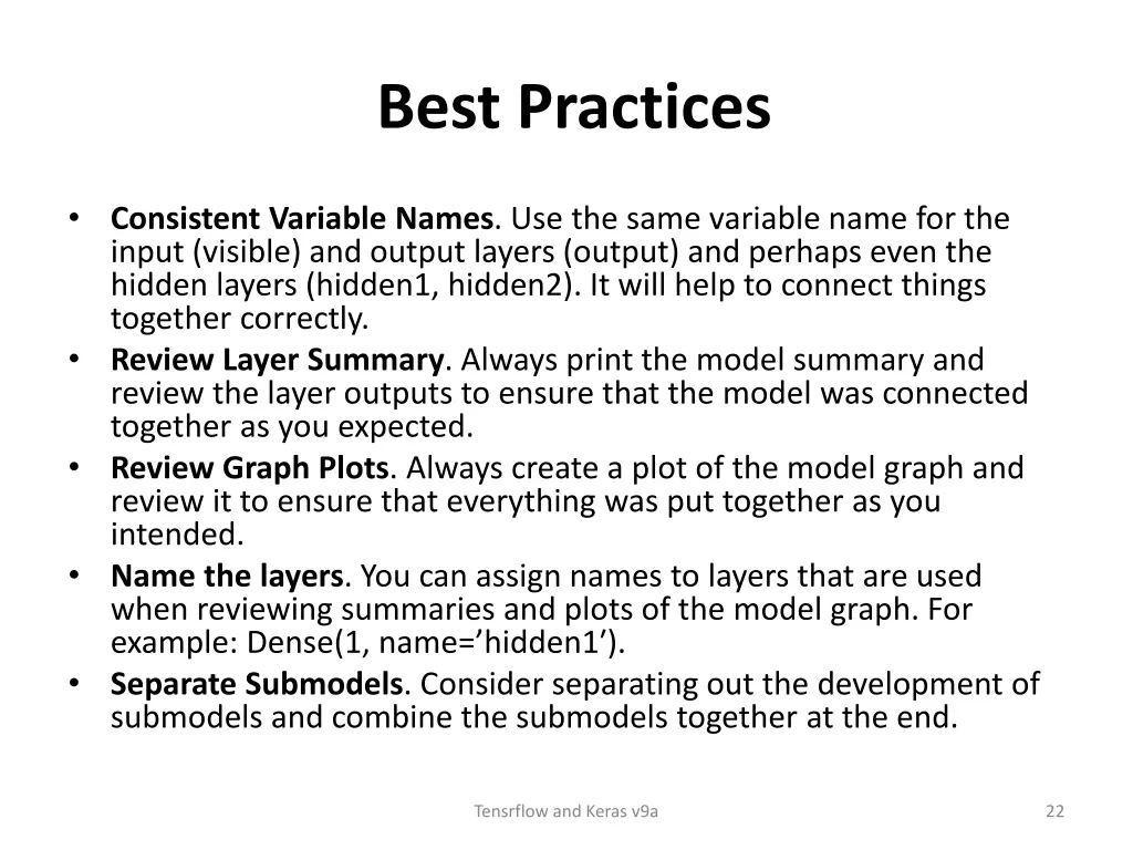 best practices