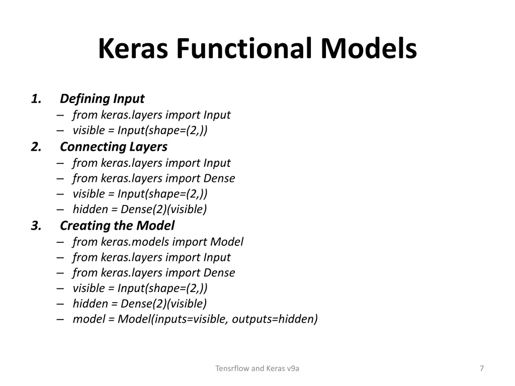 keras functional models