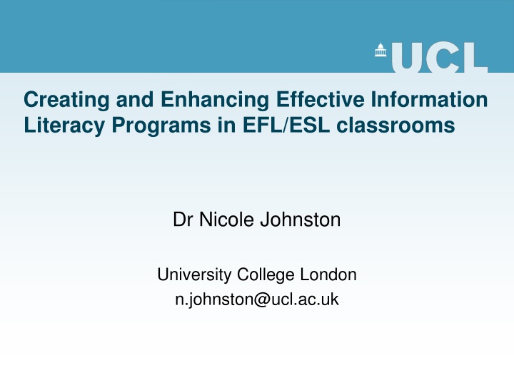 creating and enhancing effective information