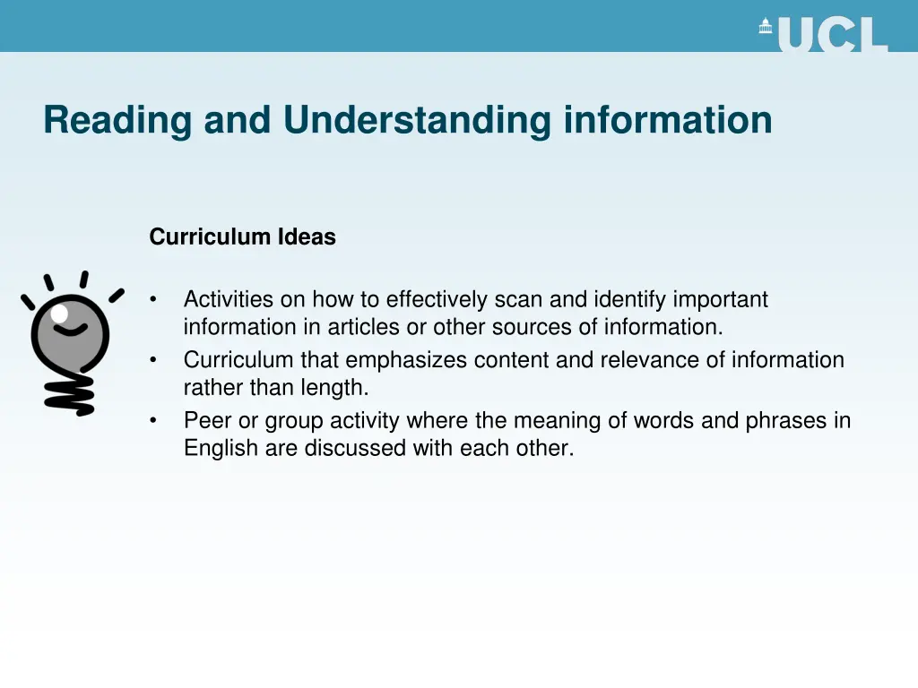 reading and understanding information 2