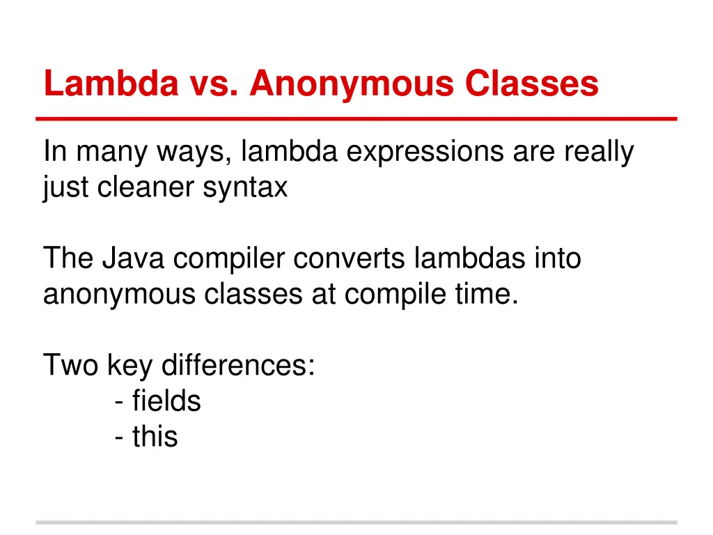 lambda vs anonymous classes