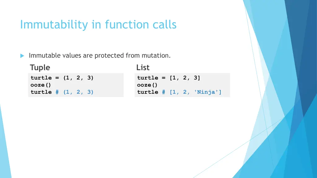 immutability in function calls