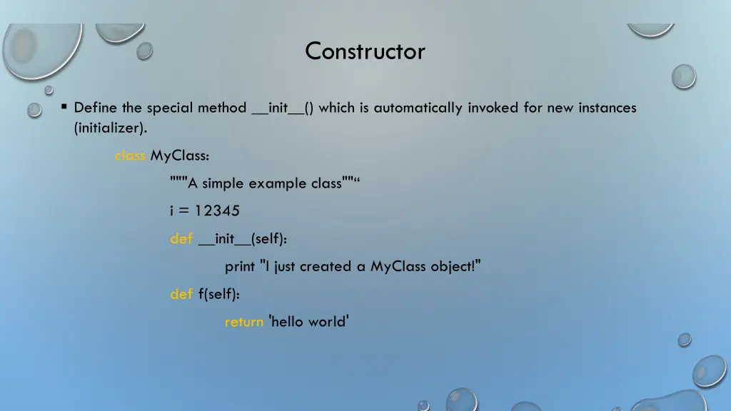 constructor