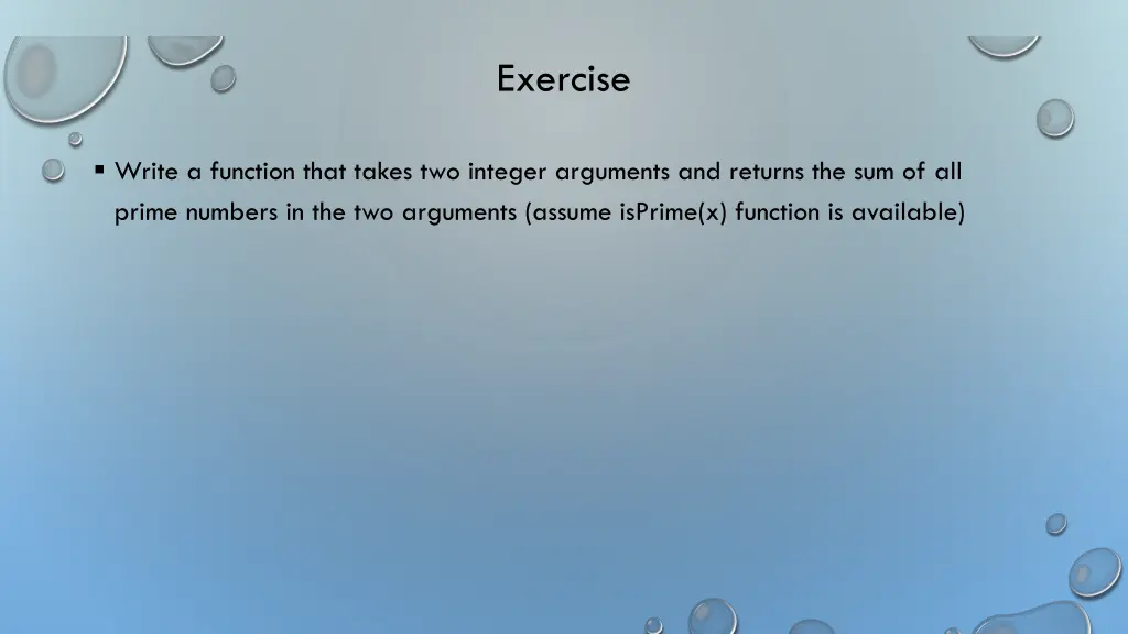 exercise