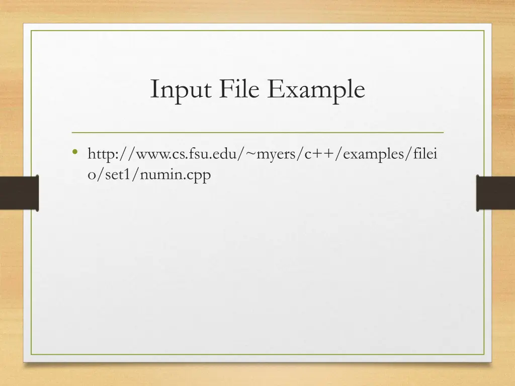 input file example