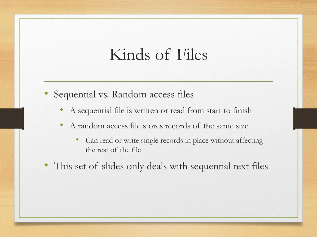 kinds of files 1