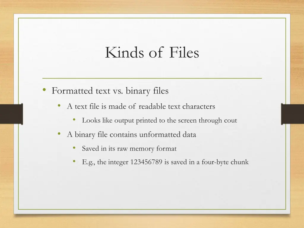 kinds of files