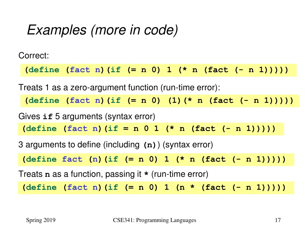 examples more in code