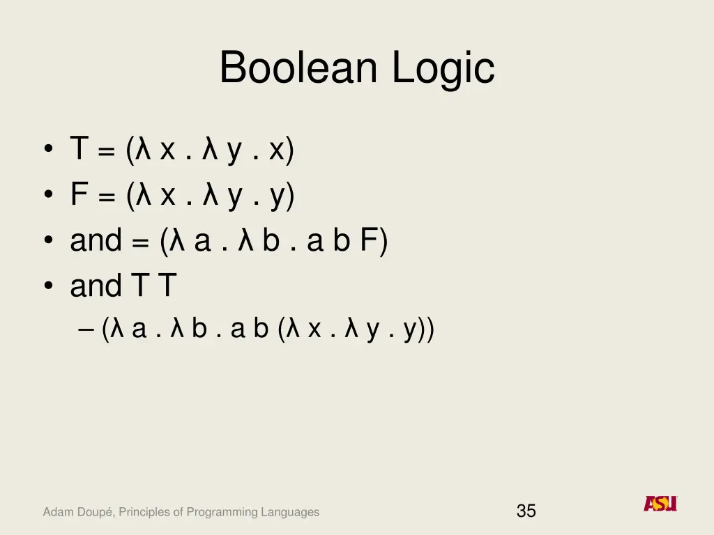 boolean logic