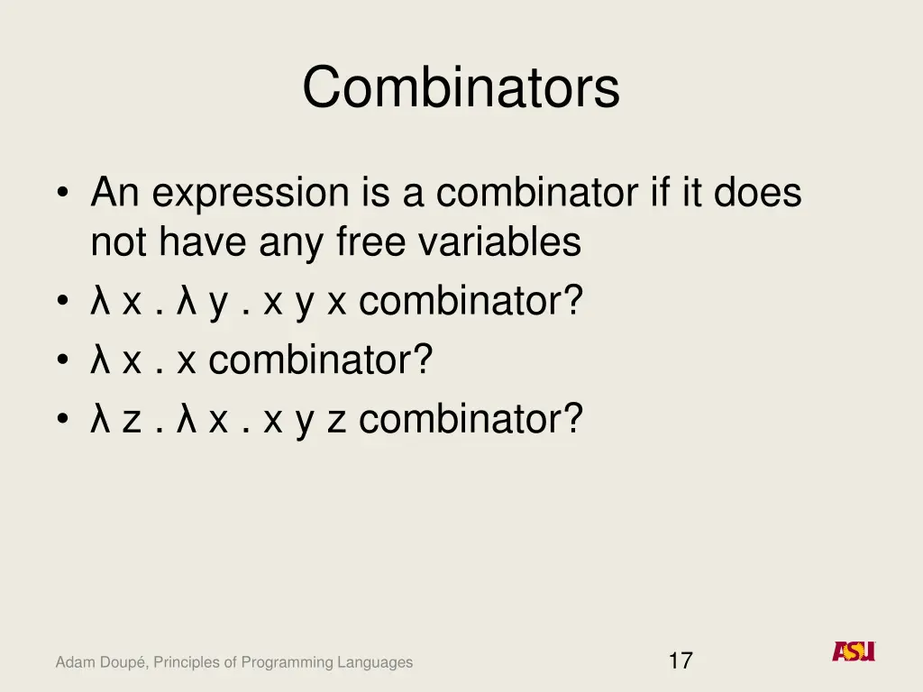 combinators