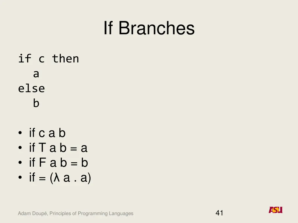 if branches